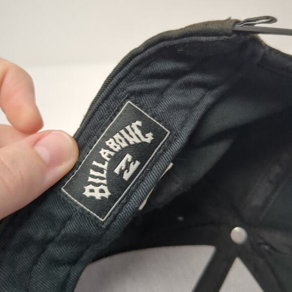 Billabong Snapback Hat Black One Size Adjustable Embroidered Logo - Picture 9 of 9